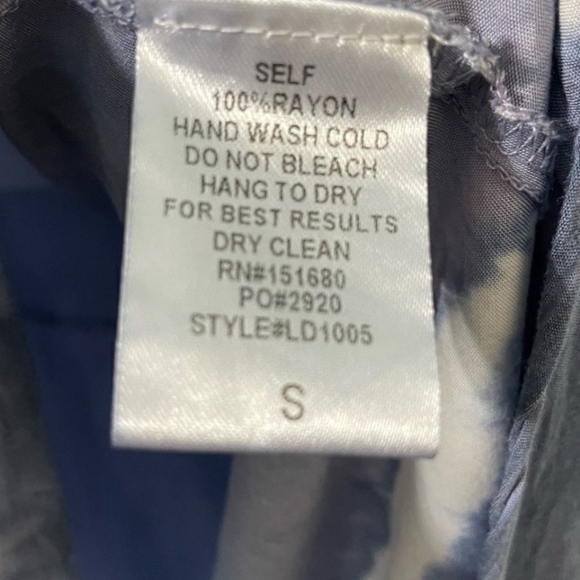 Storia Ocean Breeze Strapless Tie Dye High Low Maxi Dress Small - Picture 4 of 6